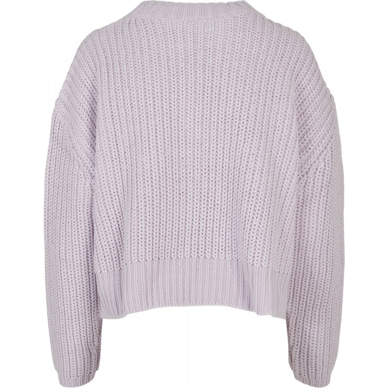 URBAN CLASSICS Ladies Wide Oversize Sweater - softlilac