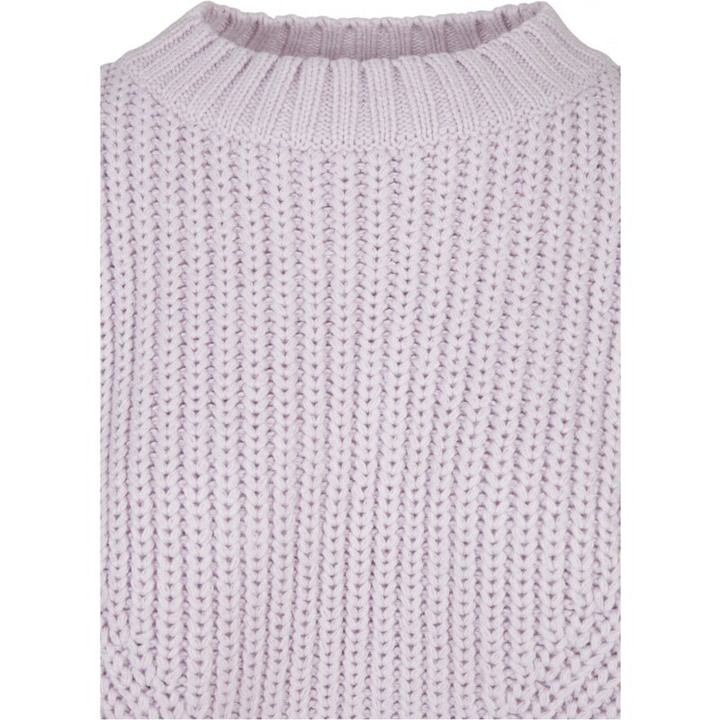 URBAN CLASSICS Ladies Wide Oversize Sweater - softlilac