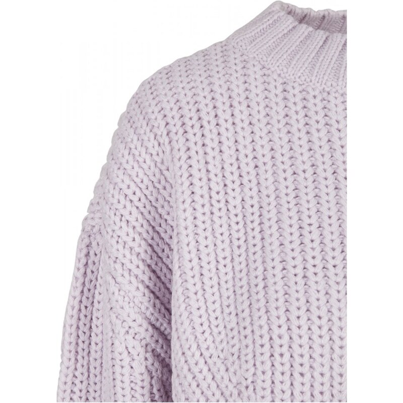 URBAN CLASSICS Ladies Wide Oversize Sweater - softlilac