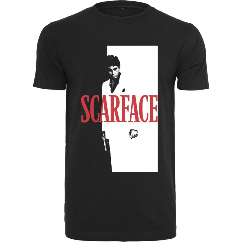 MERCHCODE Pánské tričko Merchocode Scarface Logo Tee - černé