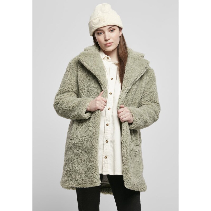 URBAN CLASSICS Ladies Oversized Sherpa Coat - softsalvia