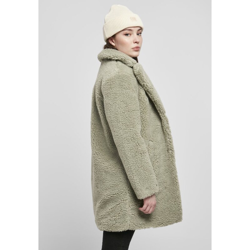 URBAN CLASSICS Ladies Oversized Sherpa Coat - softsalvia