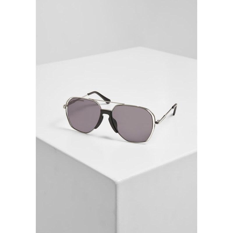 URBAN CLASSICS Sunglasses Karphatos with Chain - silver