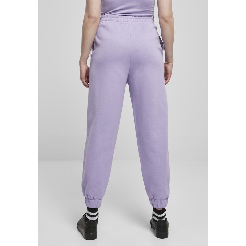 Dámské tepláky Urban Classics Organic High Waist Ballon Sweat Pants - fialové