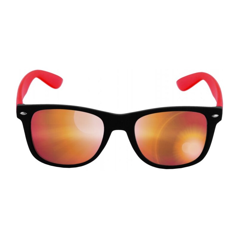 URBAN CLASSICS Sunglasses Likoma Mirror - blk/red/red