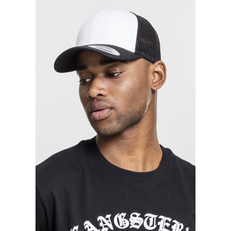 URBAN CLASSICS Retro Trucker Colored Front - blk/wht/blk