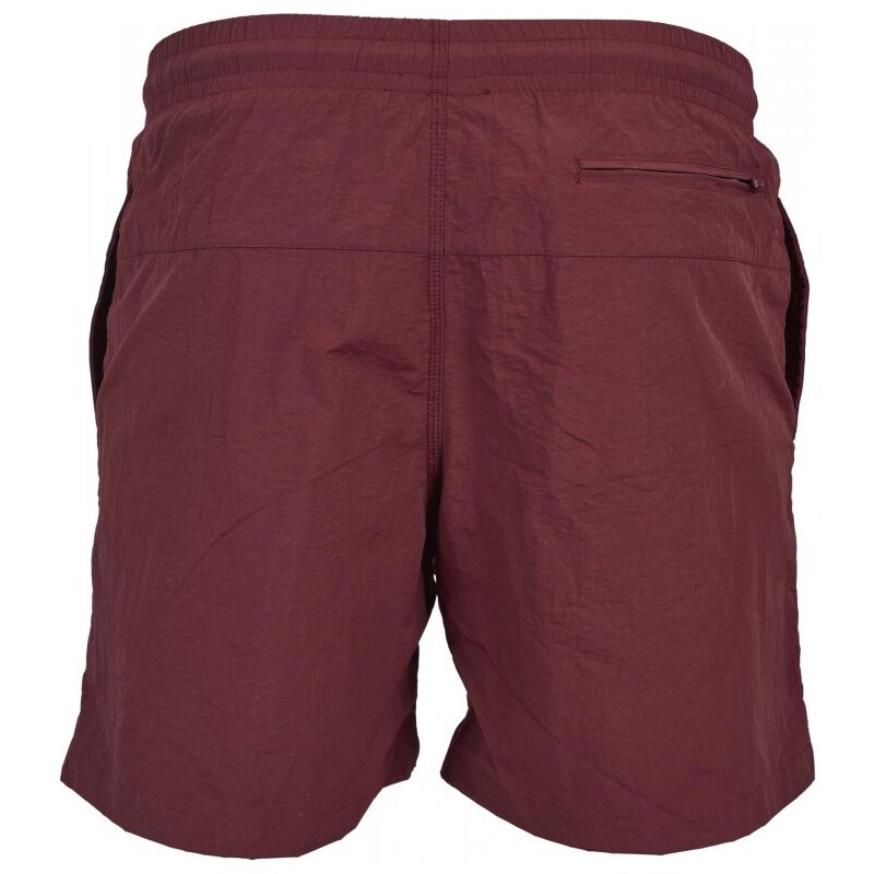Pánské koupací kraťasy Urban Classics Block Swim Shorts - cherry