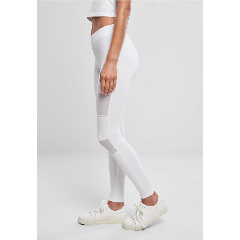 URBAN CLASSICS Ladies Tech Mesh Leggings - white