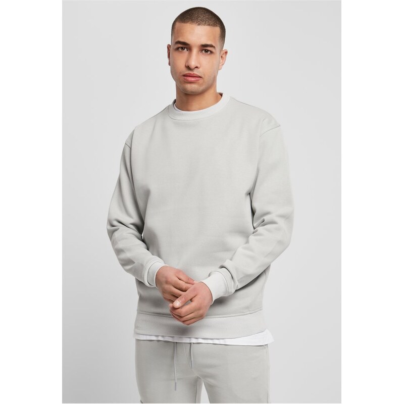 Světle šedá pánská mikina Urban Classics Crewneck Sweatshirt