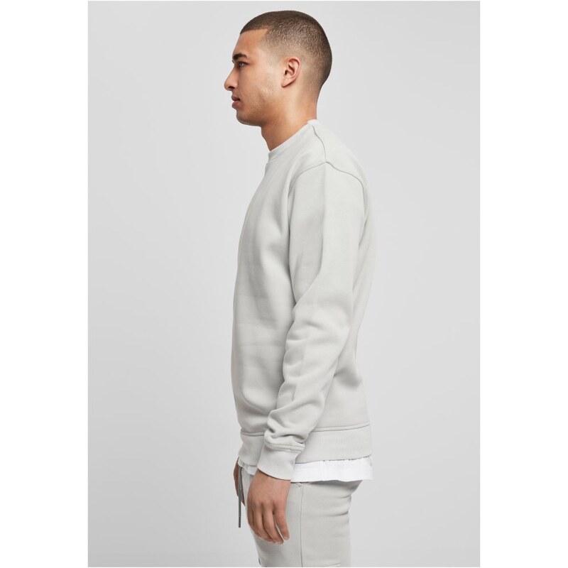 Světle šedá pánská mikina Urban Classics Crewneck Sweatshirt