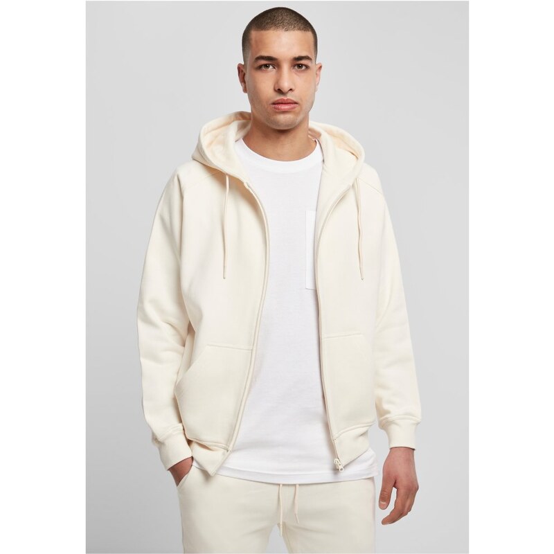 URBAN CLASSICS Zip Hoody - whitesand