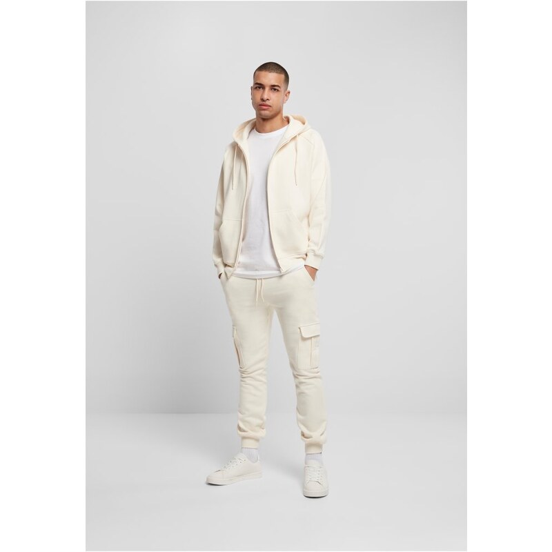 URBAN CLASSICS Zip Hoody - whitesand