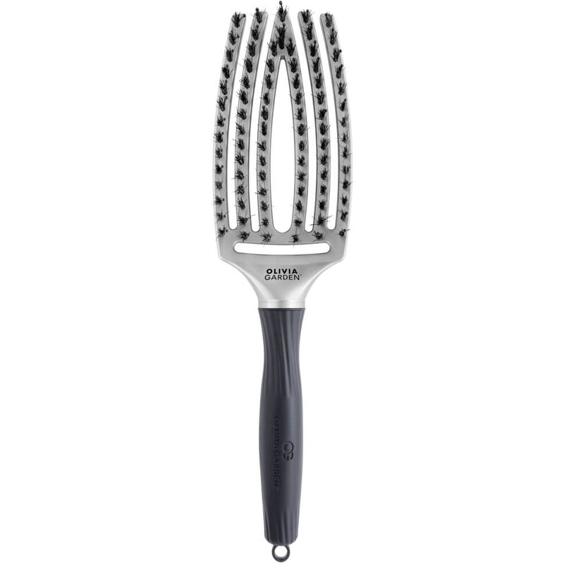 Olivia Garden Fingerbrush medium Silver kartáč na vlasy