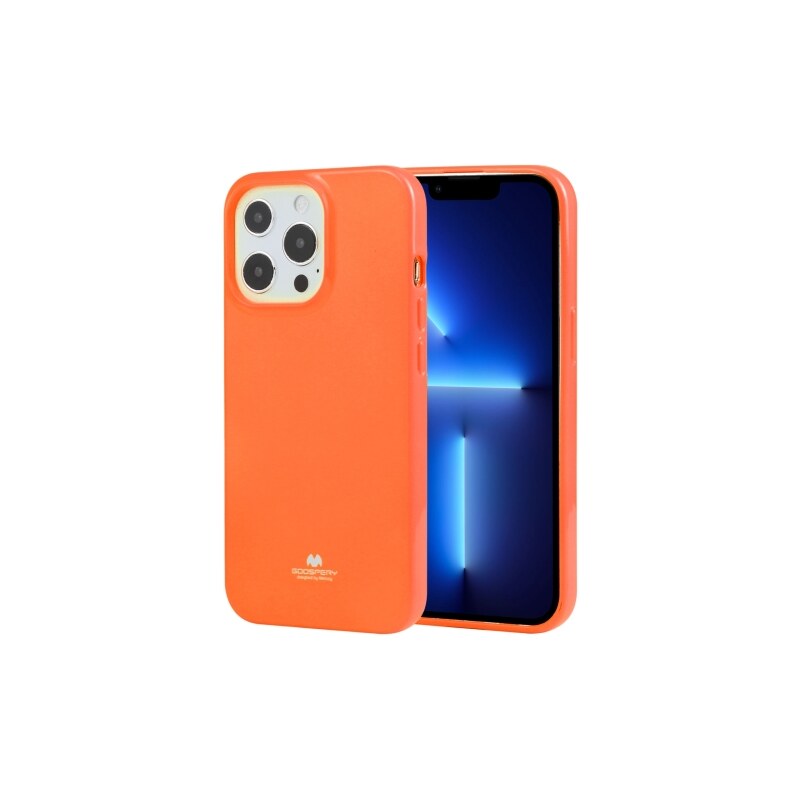 Ochranný kryt pro iPhone 13 Pro MAX - Mercury, Jelly Fluorscence Orange