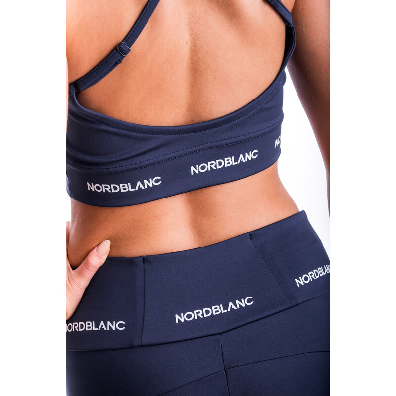 Nordblanc Modrá dámská fitness podprsenka SPIRITUAL