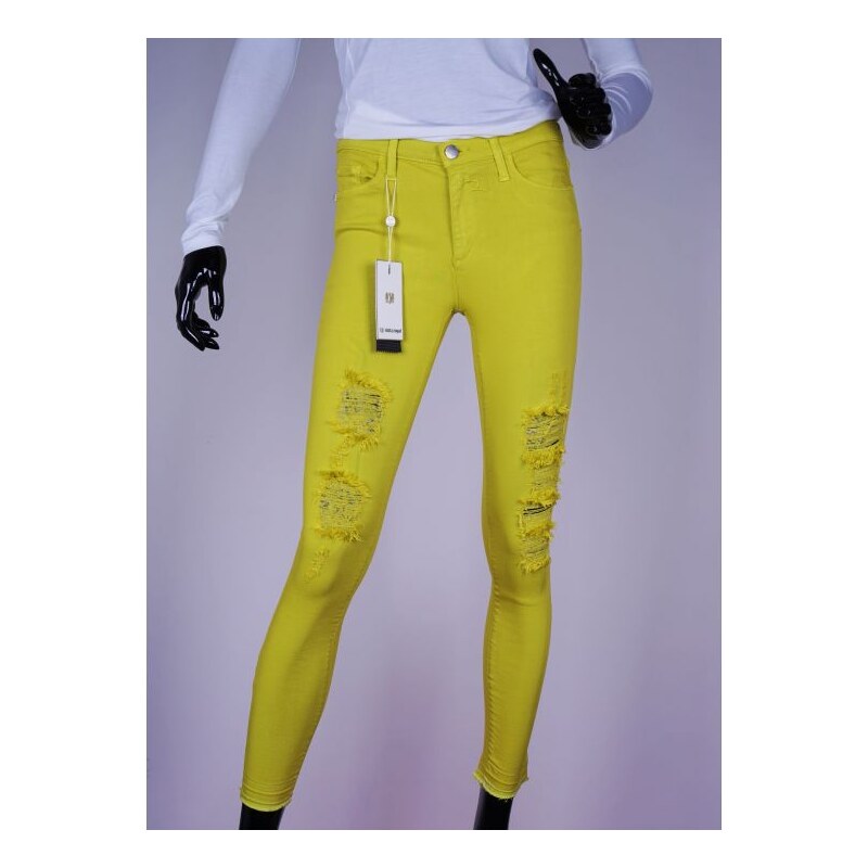 RICH&ROYAL dámské žluté džíny 1702-1000 žlutá