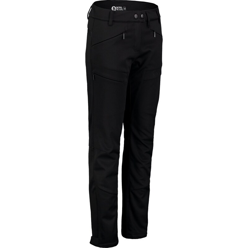 Nordblanc Černé dámské zateplené softshellové kalhoty EXPLOSIVE