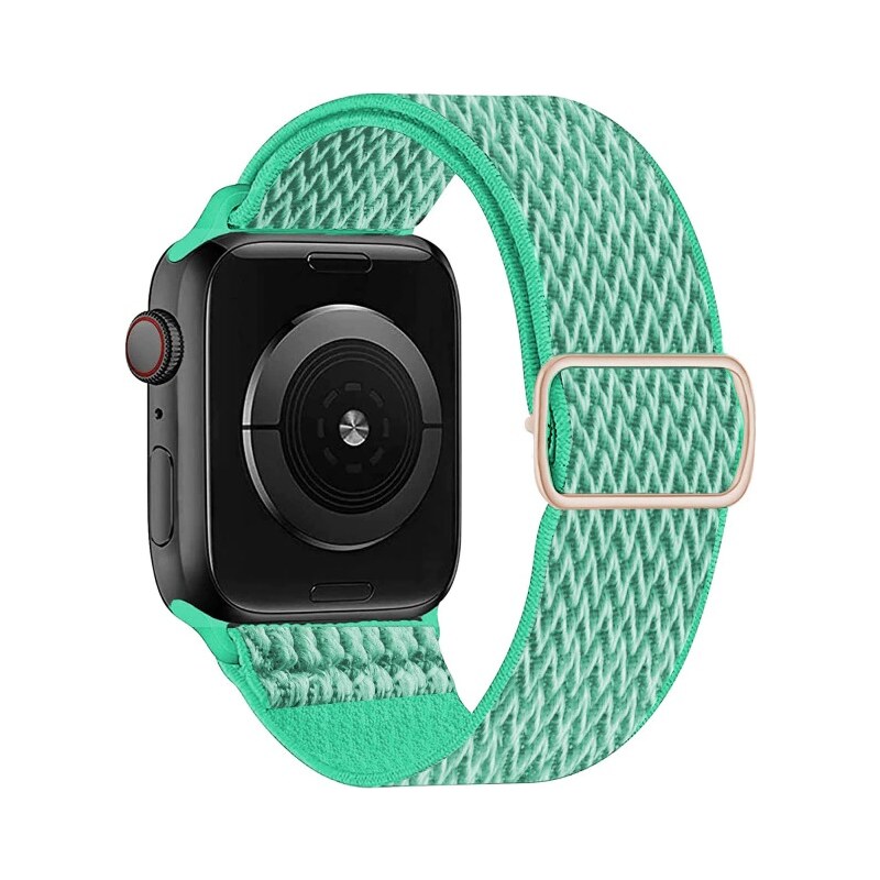 Crested Elastický navlékací řemínek pro Apple Watch 42, 44 a 45 mm s přezkou 3D mátový