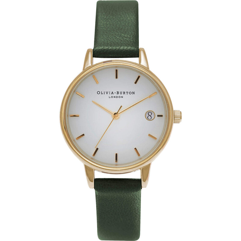 Topshop **Olivia Burton The Dandy Forest Green and Gold Watch