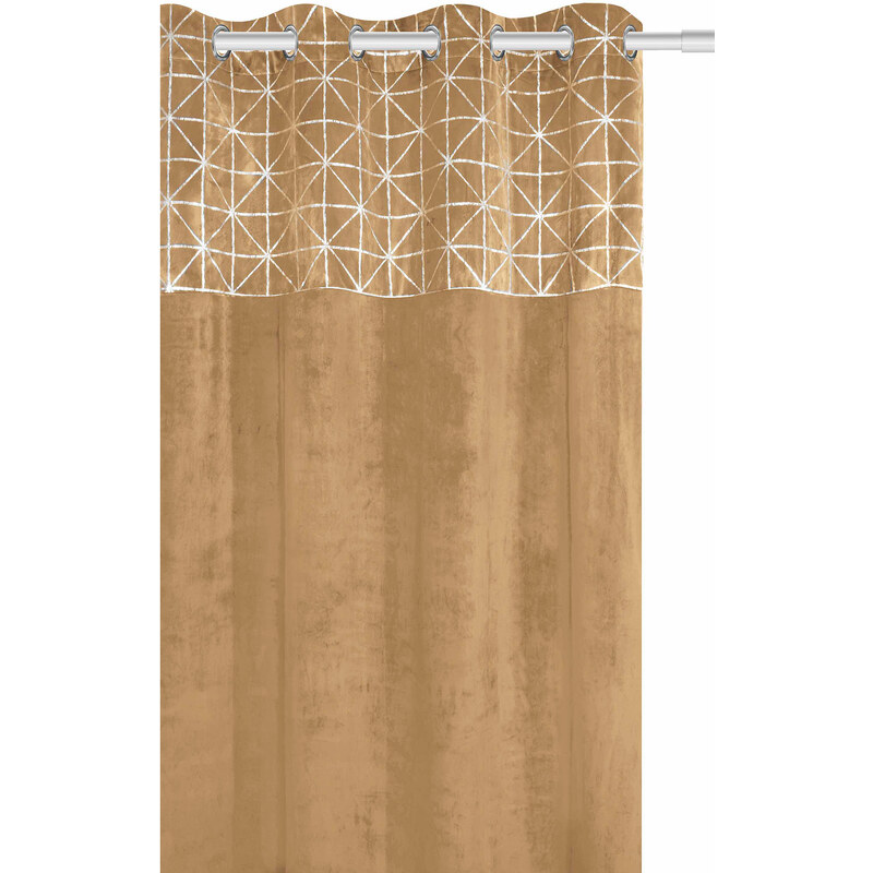 Edoti Velor curtain Glossy 140x250 A495