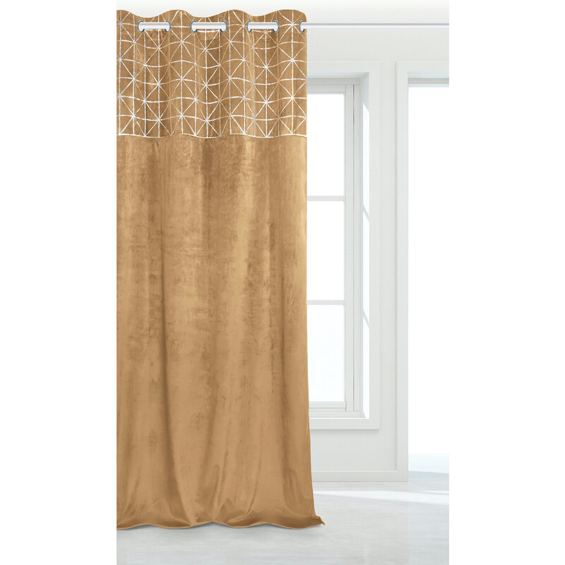 Edoti Velor curtain Glossy 140x250 A495