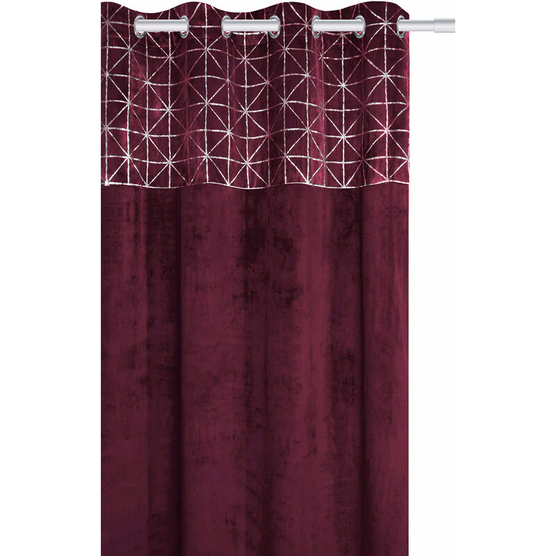 Edoti Velor curtain Glossy 140x250 A495