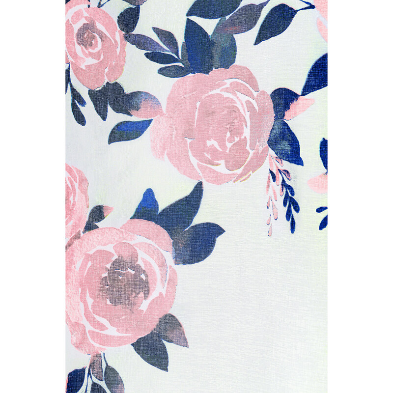Edoti Curtain with roses Mansion 140x250 A564
