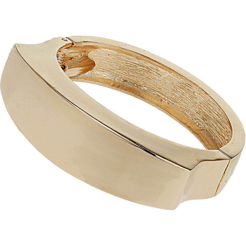 Topshop Gold Hinged Cuff Bracelet
