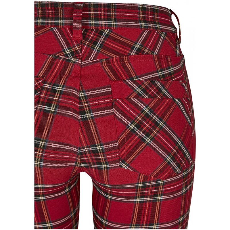 URBAN CLASSICS Ladies Skinny Tartan Pants