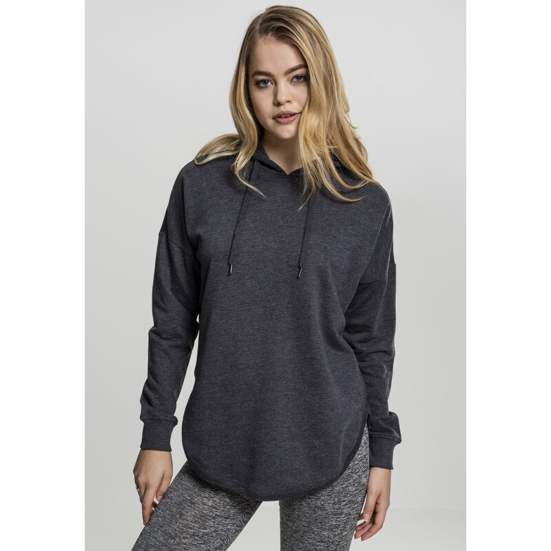 URBAN CLASSICS Ladies Oversized Terry Hoody - charcoal