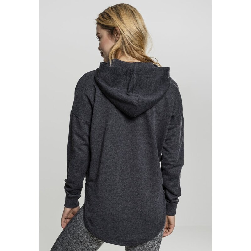 URBAN CLASSICS Ladies Oversized Terry Hoody - charcoal