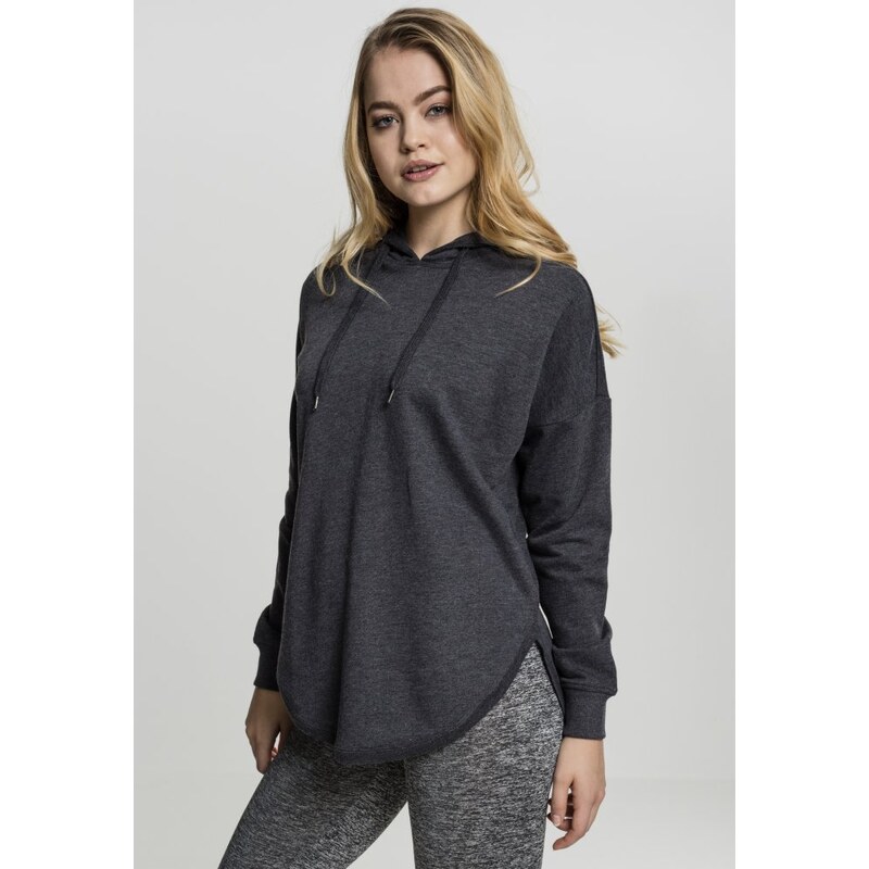 URBAN CLASSICS Ladies Oversized Terry Hoody - charcoal