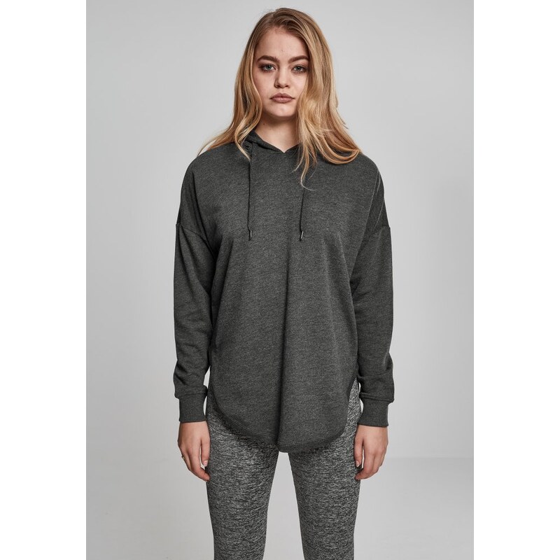 URBAN CLASSICS Ladies Oversized Terry Hoody - charcoal