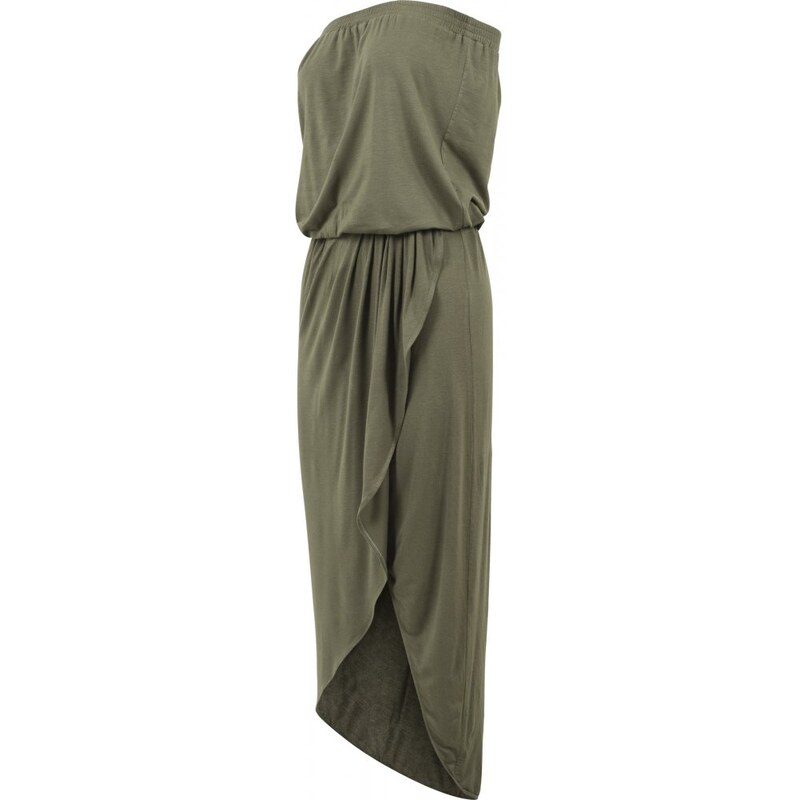 URBAN CLASSICS Ladies Viscose Bandeau Dress - olive