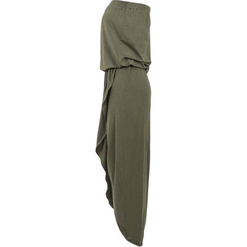 URBAN CLASSICS Ladies Viscose Bandeau Dress - olive