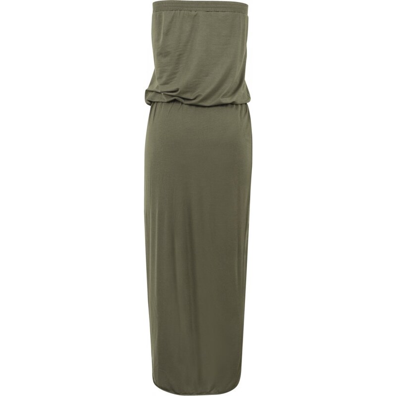 URBAN CLASSICS Ladies Viscose Bandeau Dress - olive