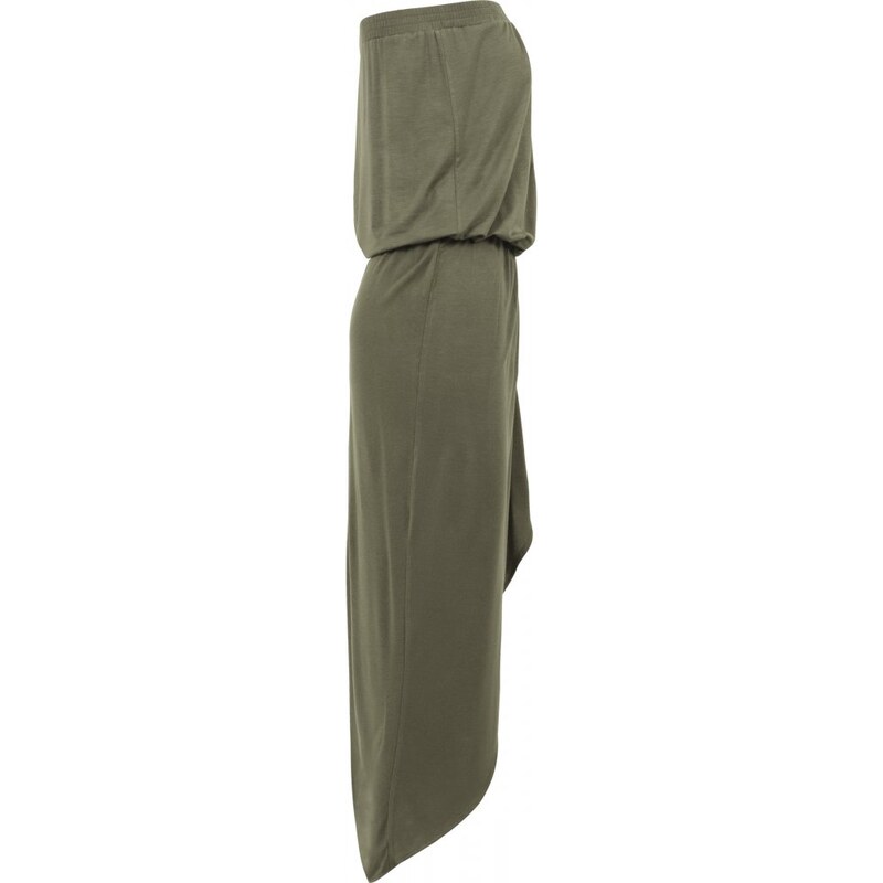 URBAN CLASSICS Ladies Viscose Bandeau Dress - olive