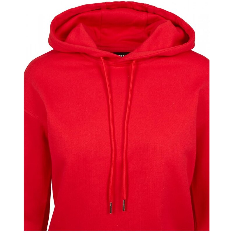 URBAN CLASSICS Ladies Hoody - fire red