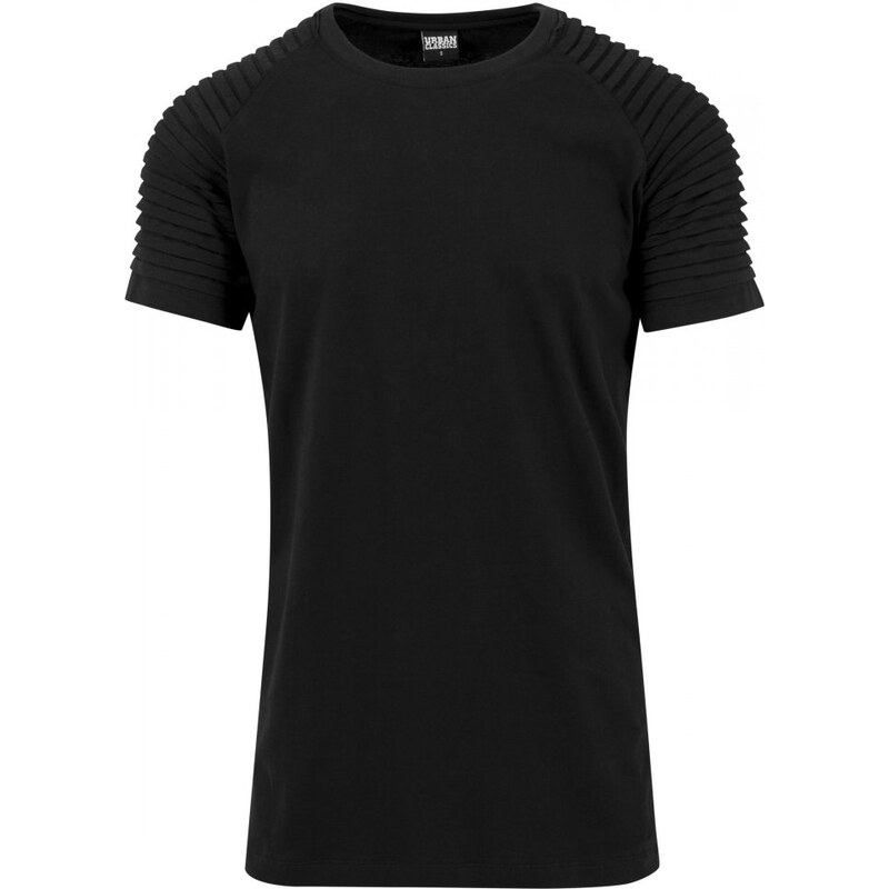 URBAN CLASSICS Pleat Raglan Tee - black