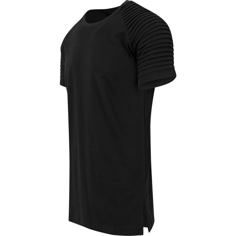 URBAN CLASSICS Pleat Raglan Tee - black