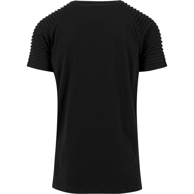 URBAN CLASSICS Pleat Raglan Tee - black