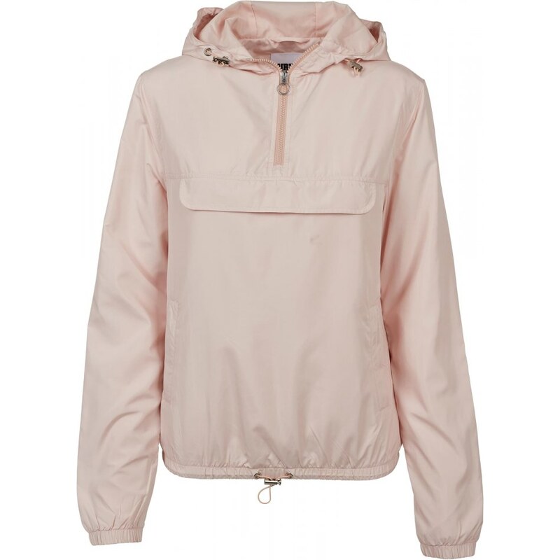 Dámská jarní/podzimní bunda Urban Classics Ladies Basic Pullover - světle růžová