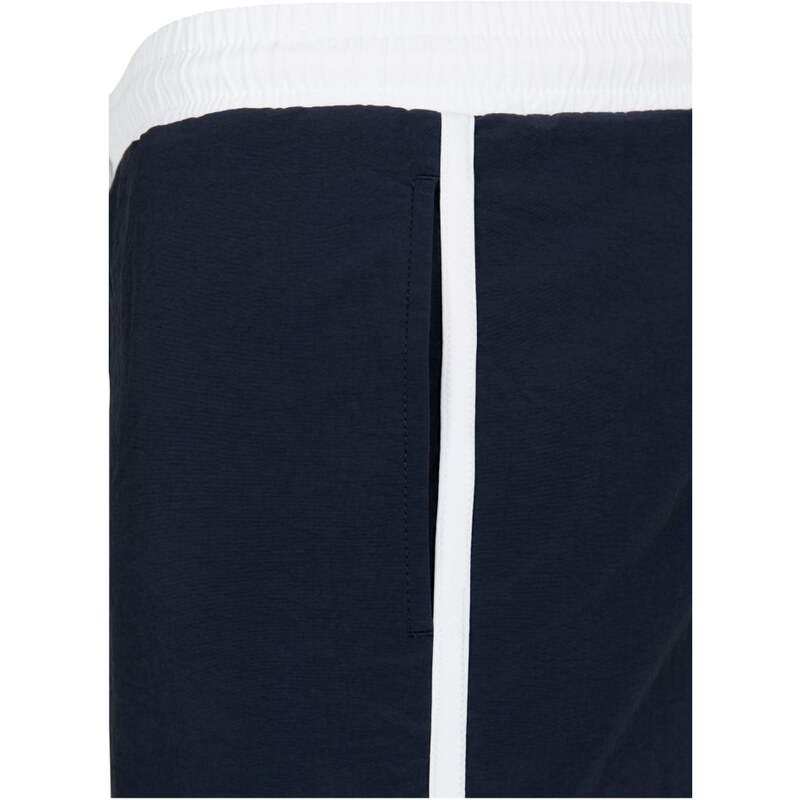 Pánské koupací kraťasy Urban Classics Retro Swimshorts - navy/white