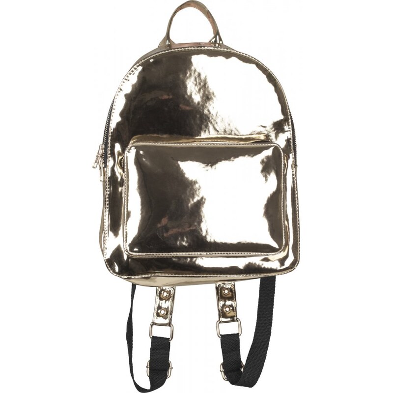 URBAN CLASSICS Midi Metallic Backpack - gold