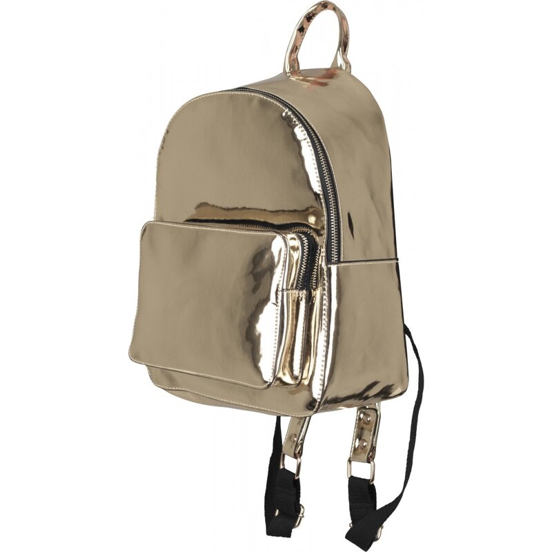 URBAN CLASSICS Midi Metallic Backpack - gold