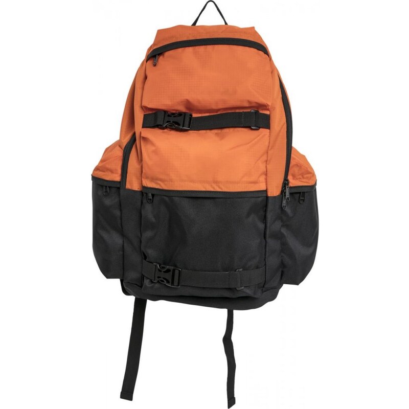 URBAN CLASSICS Backpack Colourblocking - vibrantorange/black