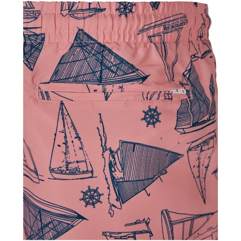 Pánské koupací šortky Urban Classics Pattern Swim Shorts - yacht aop
