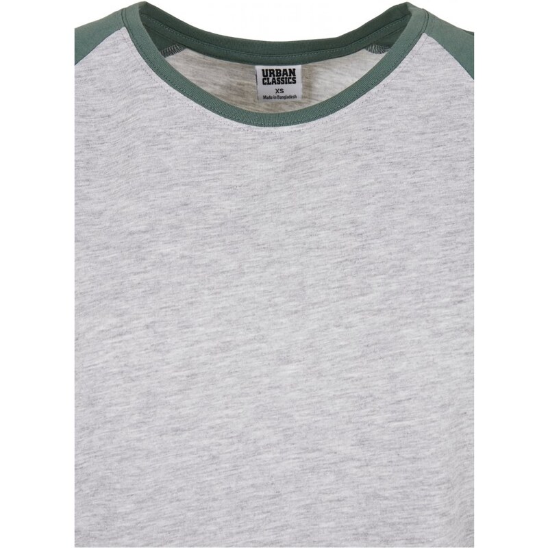 Šedé dámské tričko Urban Classics Contrast Raglan