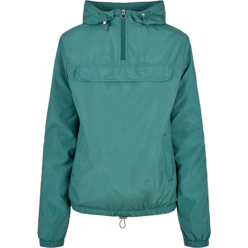 Dámská jarní/podzimní bunda Urban Classics Ladies Basic Pullover - zelená