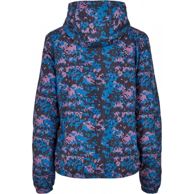 URBAN CLASSICS Ladies Camo Pull Over Jacket - digital duskviolet camo